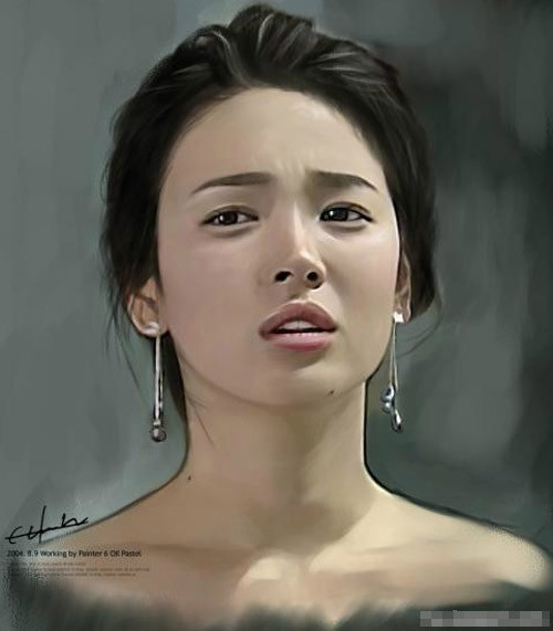 Ngay cả khi nhăn nhó thì nàng cũng rất xinh đẹp, từng điểm trên khuôn mặt đều rất kiều diễm.