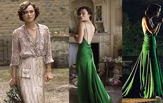 Chiếc váy xanh ngọc trong phim "Atonement".