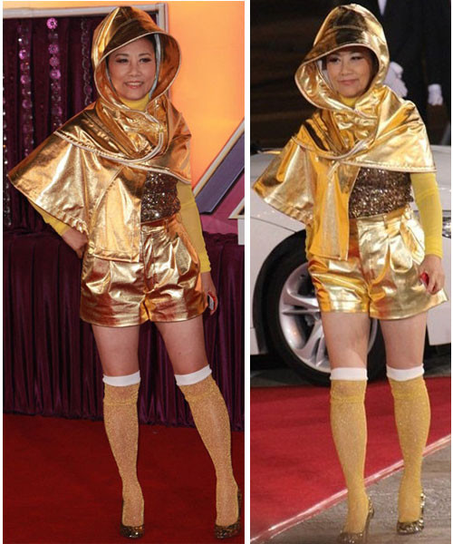 Ngôi sao 63 tuổi Uông Minh Thuyên từng gây sốc nặng cho khán giả khắp châu Á với trang phục kì lạ. Ngôi sao 63 tuổi Uông Minh Thuyên từng gây sốc nặng cho khán giả khắp châu Á với trang phục kì lạ.