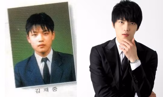 Khi học phổ thông Kim Jae Joong rất đẹp trai.