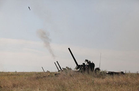 Pháo cối tự hành 2S23 bắn đạn cối 120mm, 2S23 thiết kế đặt trên khung thân xe bọc thép BTR-80.