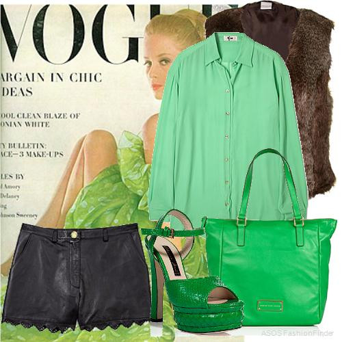 Kết hợp cùng áo sơmi và phụ kiện gam màu nổi giúp bạn trông vẫn nữ tính mà vẫn thật rạng rỡ khi bước đi trên phố.