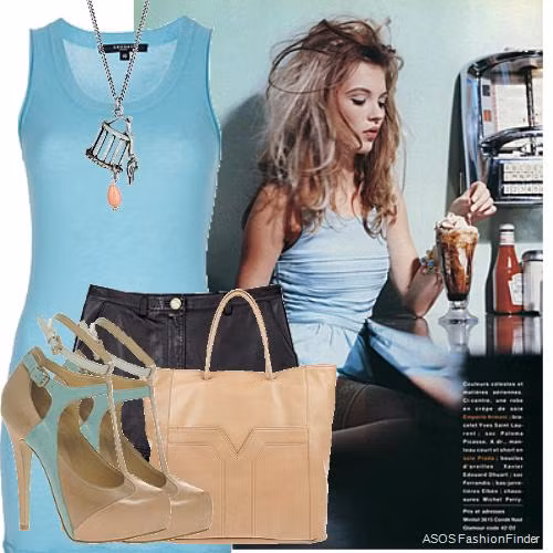 Bạn cũng có thể thay thế sơmi ba lỗ bằng tank top...