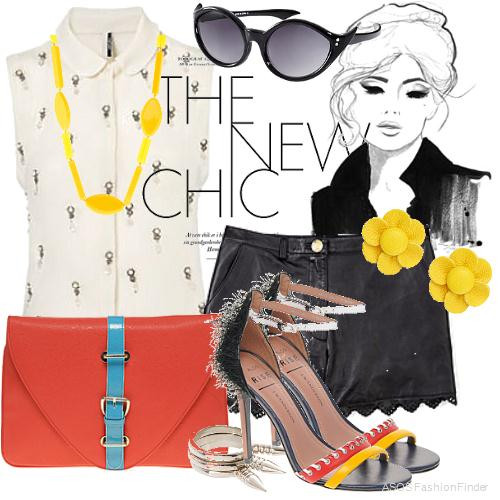 Shorts da đen mix với sơ mi ba lỗ màu trắng và phụ kiện neon rực rỡ sẽ là gợi ý hoàn hảo cho ngày cuối tuần dạo phố cùng bạn bè.