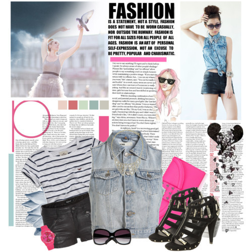 Hãy mix kèm một chiếc áo gilet denim để tăng thêm phần bụi bặm và phong cách cho mình nhé!