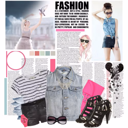 Hãy mix kèm một chiếc áo gilet denim để tăng thêm phần bụi bặm và phong cách cho mình nhé!