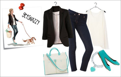 Đen - trắng và jeans - sành điệu như một quý cô thượng lưu. Đen - trắng và jeans - sành điệu như một quý cô thượng lưu.