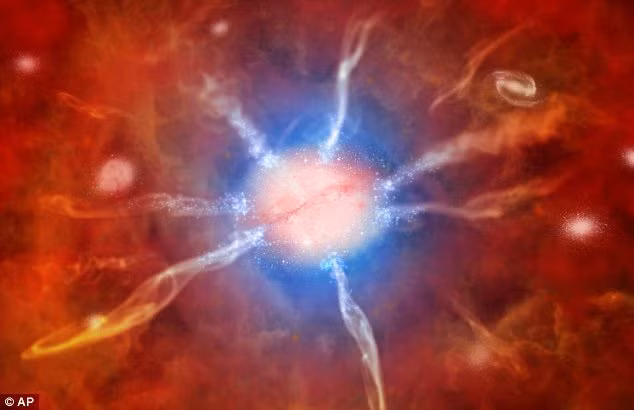 Hình ảnh minh họa do NASA cung cấp về thiên hà “siêu mắn”. Hình ảnh minh họa do NASA cung cấp về thiên hà “siêu mắn”.