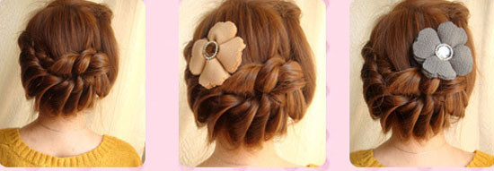 Thêm một chiếc nơ xinh xắn là bạn đã có kiểu tóc tết viền cuộc tròn sau gáy một cách sành điệu. Thêm một chiếc nơ xinh xắn là bạn đã có kiểu tóc tết viền cuộc tròn sau gáy một cách sành điệu.