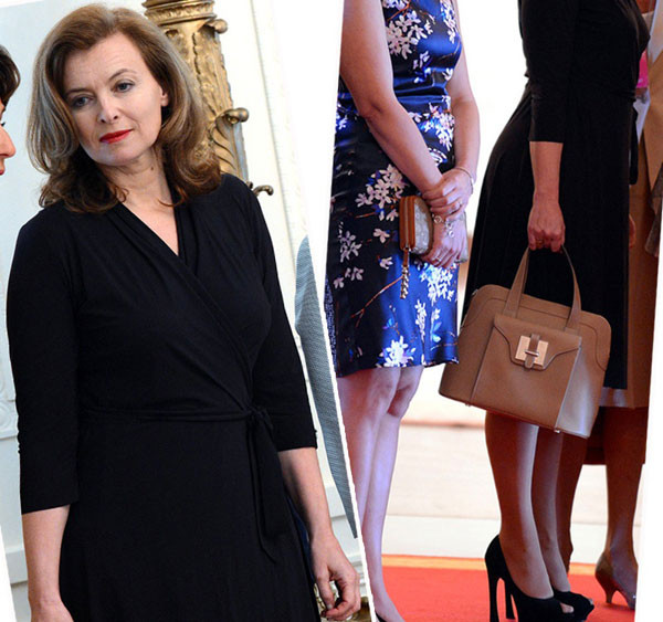 Đệ nhất phu nhân Pháp Valerie Trierweiler cũng rất mê mẩn những món hàng hiệu.