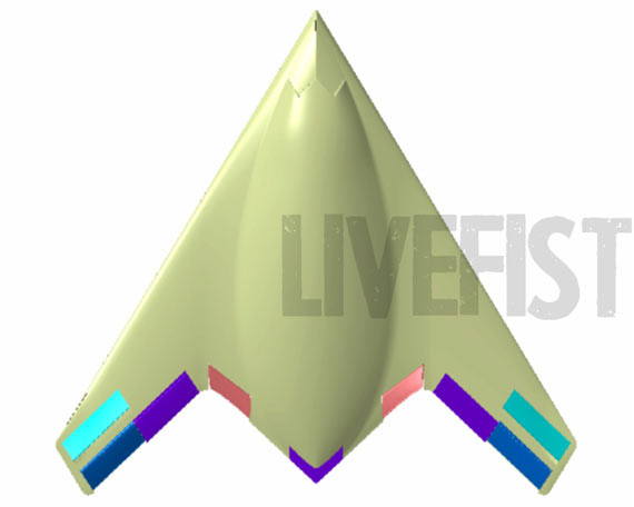 Máy bay ném bom tàng hình không người lái AURA của Ấn Độ được thiết kế phụ trợ 3D. Máy bay ném bom tàng hình không người lái AURA của Ấn Độ được thiết kế phụ trợ 3D.