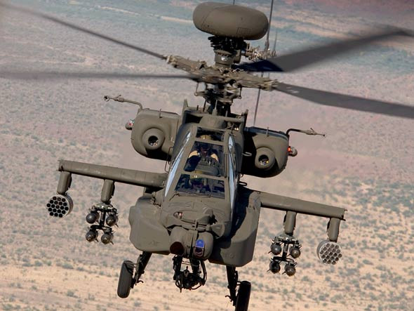 Máy bay trực thăng Apache của hãng Boeing, Mỹ. Máy bay trực thăng Apache của hãng Boeing, Mỹ.