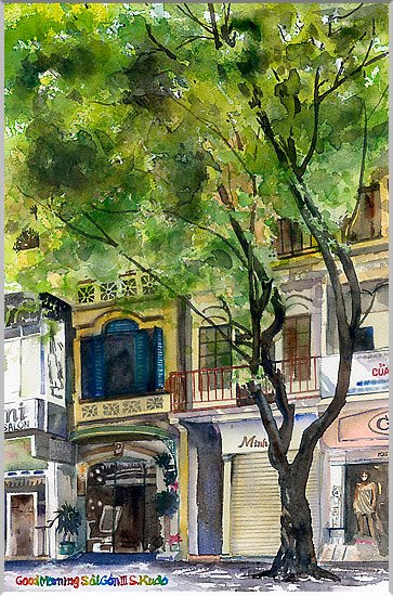 Một góc phố bình thường bỗng trở nên đẹp hơn.