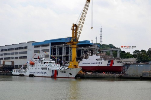 Tàu hải cảnh Trung Quốc (nguồn mạng sina Trung Quốc)