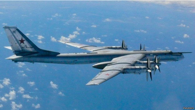 Máy bay ném bom chiến lược tầm xa Nga (nguồn BBC Anh) Máy bay ném bom chiến lược tầm xa Nga (nguồn BBC Anh)