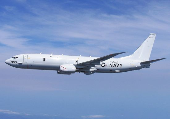 Máy bay tuần tra săn ngầm P-8 Poseidon, Hải quân Mỹ (ảnh minh họa) Máy bay tuần tra săn ngầm P-8 Poseidon, Hải quân Mỹ (ảnh minh họa)
