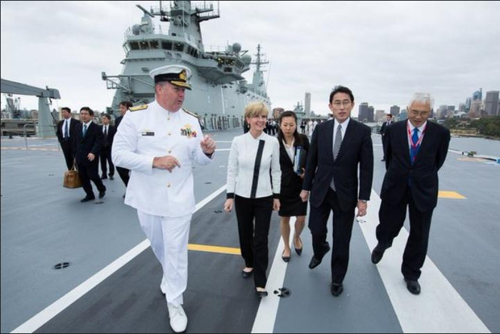 Ngày 22 tháng 11 năm 2015, Ngoại trưởng và Bộ trưởng Quốc phòng hai nước Nhật Bản-Australia tổ chức tham vấn "2 + 2". Ngày 22 tháng 11 năm 2015, Ngoại trưởng và Bộ trưởng Quốc phòng hai nước Nhật Bản-Australia tổ chức tham vấn "2 + 2".