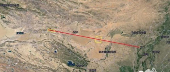 Sơ đồ đường bay của vũ khí siêu thanh do dân mạng vẽ (nguồn mạng sina Trung Quốc)