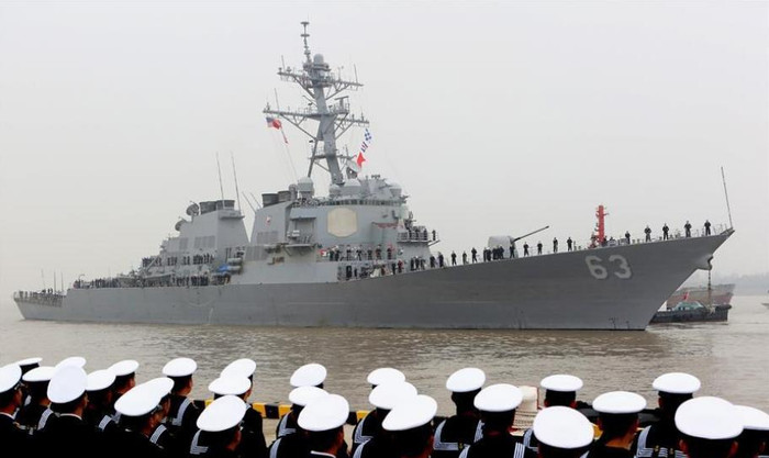 Ngày 16 tháng 11 năm 2015, tàu khu trục USS Stethem DDG-63 Hải quân Mỹ đến thăm Thượng Hải trong thời gian 5 ngày. Ngày 16 tháng 11 năm 2015, tàu khu trục USS Stethem DDG-63 Hải quân Mỹ đến thăm Thượng Hải trong thời gian 5 ngày.