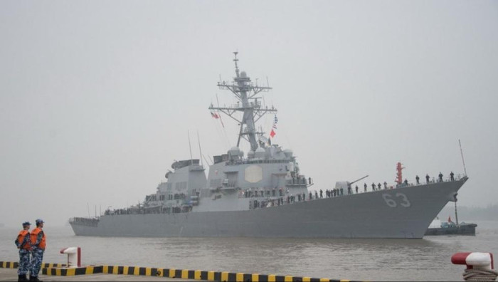 Ngày 16 tháng 11 năm 2015, tàu khu trục USS Stethem DDG-63 Hải quân Mỹ đến Thượng Hải Ngày 16 tháng 11 năm 2015, tàu khu trục USS Stethem DDG-63 Hải quân Mỹ đến Thượng Hải