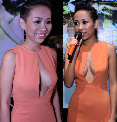 Bộ đầm với thiết kế gây nhiều tranh cãi cho người ngắm nhìn. Bộ đầm với thiết kế gây nhiều tranh cãi cho người ngắm nhìn.