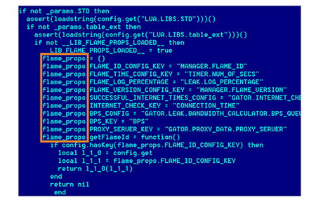 Một đoạn mã của virus Flame Một đoạn mã của virus Flame