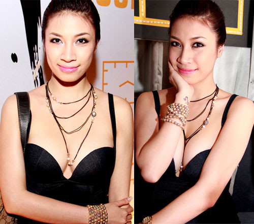 Vòng 1 của Pha Lê bị nhận xét như sắp rơi xuống đất vì bộ váy đen này