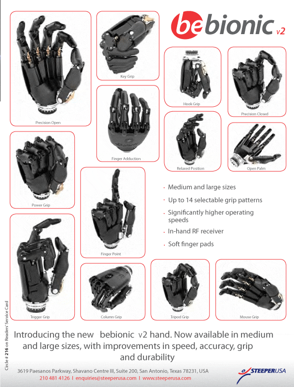 Ví dụ như khi thực hiện thao tác click chuột, ngón cái sẽ áp sát thân chuột, đồng thời ngón trỏ sẽ bấm phím chuột trái. Hay như trong trò chơi rút gỗ, BeBionic 3 cũng đã thực hiện rất tốt những thao tác đòi hỏi độ chính xác cao như: lấy ngón trỏ đẩy thanh gỗ, dùng hai ngón trỏ và cái để cầm lấy thanh gỗ rồi đặt lên trên một cách thẳng hàng. Ngoài ra, BeBionic còn có thể viết chữ, cầm những đồ vật nhỏ và mỏng như đồng xu, đánh máy vi tính, v.v… Với một bàn tay thật, đây chỉ là những thao tác cực kỳ đơn giản. Nhưng với một bàn tay giả như BeBionic, để làm được điều đó thì các nhà khoa học đã phải tốn không ít thời gian và công sức nghiên cứu từng chút một. Ví dụ như khi thực hiện thao tác click chuột, ngón cái sẽ áp sát thân chuột, đồng thời ngón trỏ sẽ bấm phím chuột trái. Hay như trong trò chơi rút gỗ, BeBionic 3 cũng đã thực hiện rất tốt những thao tác đòi hỏi độ chính xác cao như: lấy ngón trỏ đẩy thanh gỗ, dùng hai ngón trỏ và cái để cầm lấy thanh gỗ rồi đặt lên trên một cách thẳng hàng. Ngoài ra, BeBionic còn có thể viết chữ, cầm những đồ vật nhỏ và mỏng như đồng xu, đánh máy vi tính, v.v… Với một bàn tay thật, đây chỉ là những thao tác cực kỳ đơn giản. Nhưng với một bàn tay giả như BeBionic, để làm được điều đó thì các nhà khoa học đã phải tốn không ít thời gian và công sức nghiên cứu từng chút một.