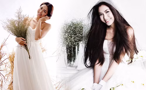 Chụp ảnh rất nhiều với váy cưới, có tin đồn cho rằng, Tăng Thanh Hà sẽ chính thức lên xe hoa trong năm nay.