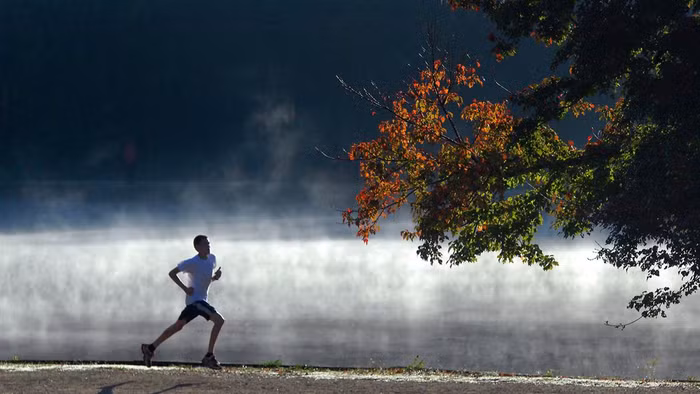 Không chạy ở những khu vực ô nhiễm: Nồng độ cao nhất của chất gây ô nhiễm không khí được tìm thấy ở gần các nút giao thông đông đúc và các nhà cao tầng. Vì vậy, nếu bạn có đi chạy thể dục thì nên tránh những nơi này, tốt nhất nên chạy ở những khu vực có nhiều cây xanh để thuận lợi cho việc trao đổi khí và thanh lọc cơ thể thông qua đường hô hấp. Không chạy ở những khu vực ô nhiễm: Nồng độ cao nhất của chất gây ô nhiễm không khí được tìm thấy ở gần các nút giao thông đông đúc và các nhà cao tầng. Vì vậy, nếu bạn có đi chạy thể dục thì nên tránh những nơi này, tốt nhất nên chạy ở những khu vực có nhiều cây xanh để thuận lợi cho việc trao đổi khí và thanh lọc cơ thể thông qua đường hô hấp.