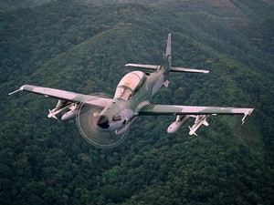 Máy bay A-29 Super Tucano. (Nguồn: AFP) Máy bay A-29 Super Tucano. (Nguồn: AFP)