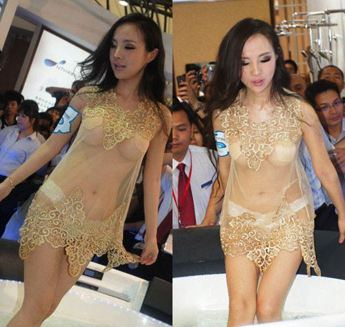 Can Lộ Lộ không bao giờ ngừng khoe da thịt dù cho cô bị dư luận lên án.