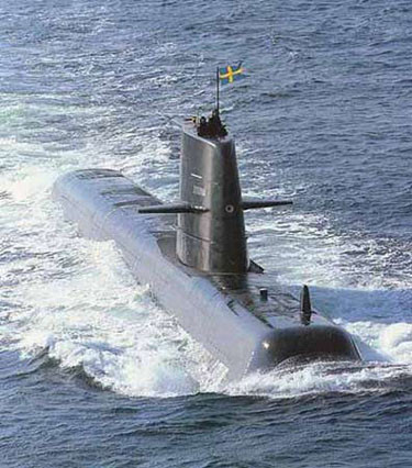 Tàu ngầm thông thường lớp Gotland do Thụy Điển chế tạo. Tàu ngầm thông thường lớp Gotland do Thụy Điển chế tạo.