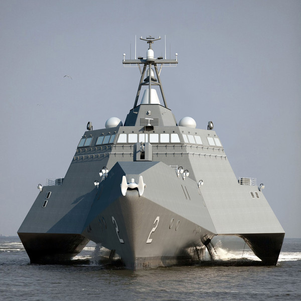 Tàu tuần duyên USS Independence (LCS-2) kiểu tam thể của Mỹ. Tàu tuần duyên USS Independence (LCS-2) kiểu tam thể của Mỹ.