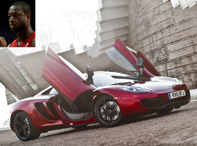 Dwyane Wade và chiếc McLaren MP 4-12c