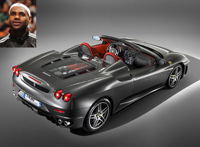 Lebron James sở hữu chiếc El Ferrari F430 Spyder