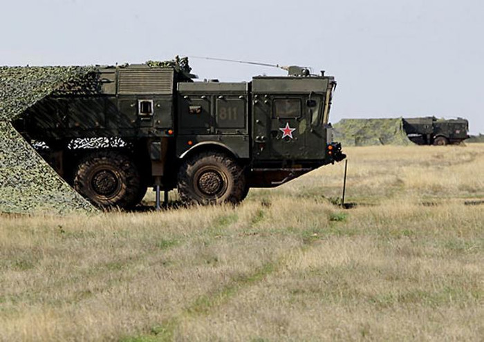 Xe tên lửa chiến thuật Iskander M Nga trong một cuộc diễn tập