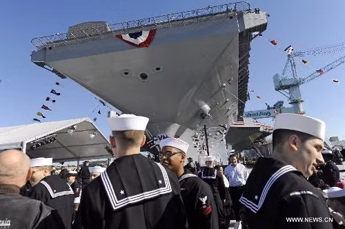 Tàu sân bay động cơ hạt nhân thế hệ mới USS Gerald R Ford Mỹ