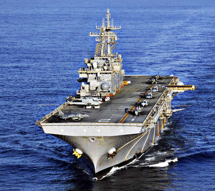 Tàu tấn công đổ bộ USS Wasp LHD-1 Mỹ (ảnh tư liệu minh họa) Tàu tấn công đổ bộ USS Wasp LHD-1 Mỹ (ảnh tư liệu minh họa)