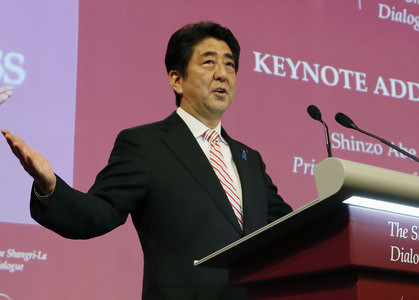 Tại Đối thoại Shangri-La 2014, Thủ tướng Nhật Bản Shinzo Abe cam kết phát huy vai trò lớn hơn trong khu vực và quốc tế Tại Đối thoại Shangri-La 2014, Thủ tướng Nhật Bản Shinzo Abe cam kết phát huy vai trò lớn hơn trong khu vực và quốc tế