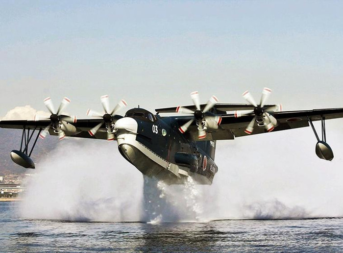 Thủy phi cơ US-2 là vũ khí lợi hại săn ngầm của Lực lượng Phòng vệ Biển Nhật Bản Thủy phi cơ US-2 là vũ khí lợi hại săn ngầm của Lực lượng Phòng vệ Biển Nhật Bản