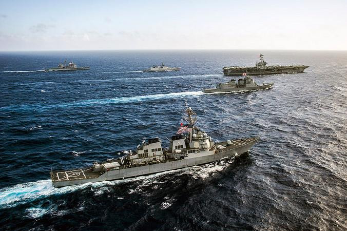 Mỹ-Nhật-Ấn tập trận chung ở vùng biển phía nam Nhật Bản từ ngày 25 - 30 tháng 7 năm 2014