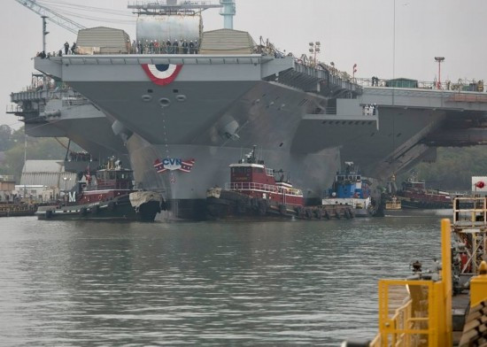Tàu sân bay động cơ hạt nhân thế hệ mới USS Gerald R Ford Mỹ Tàu sân bay động cơ hạt nhân thế hệ mới USS Gerald R Ford Mỹ