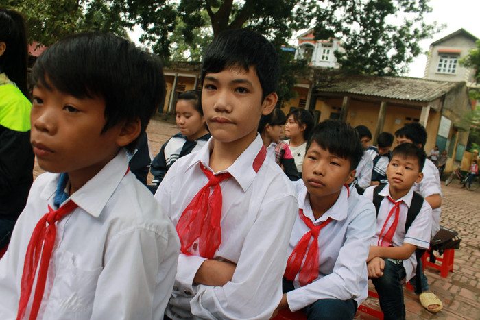 Còn đây là những gương mặt học snh trường THCS Tự Lập, Mê Linh đã vượt qua hoàn cảnh và đạt thành tích cao trong học tập.