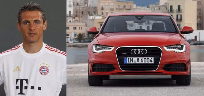 Audi A6 cũng chính là chiếc siêu xe mà thủ thành Hans-Jorg Butt đang sử dụng