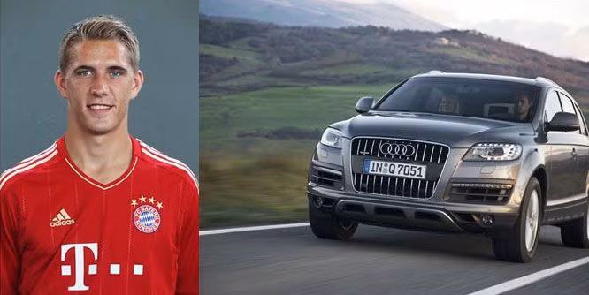 Audi Q7 cũng là chiếc xe tiền đạo trẻ Nils Petersen đang sử dụng
