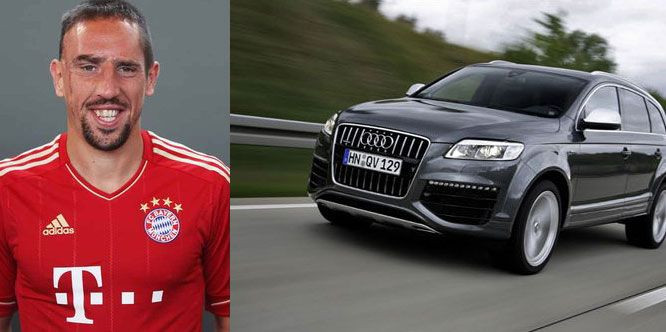 Giống như Gomez, tiền vệ tài năng Franck Ribery cũng sở hữu chiếc Audi Q7 V12 Giống như Gomez, tiền vệ tài năng Franck Ribery cũng sở hữu chiếc Audi Q7 V12