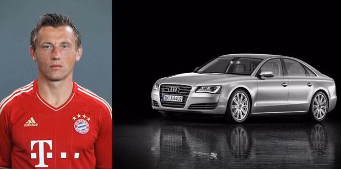 Audi A8 cũng là chiếc siêu xe mà tiền đạo Ivica Olic đang sở hữu