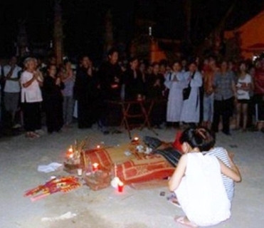 Hiện trường nơi hai anh em Sơn và Đức gặp nạn và tử vong