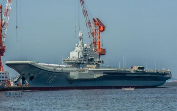 Tàu sân bay Liêu Ninh, Hải quân Trung Quốc (nguồn mạng sina TQ)